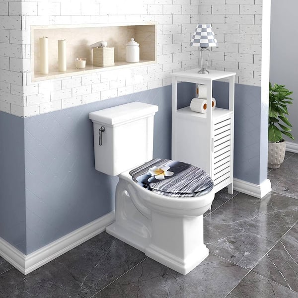 Woltu WS2842 WC-istuin Duroplast Valkoinen
