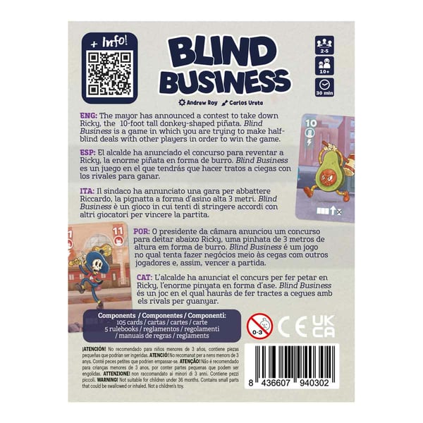 Devir Blind Business 30 min Korttipeli Päättely