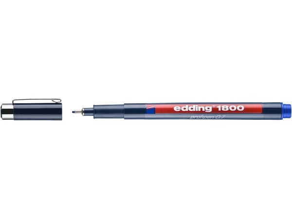Edding 1800 fineliner Ultrafin Blå 1 stk