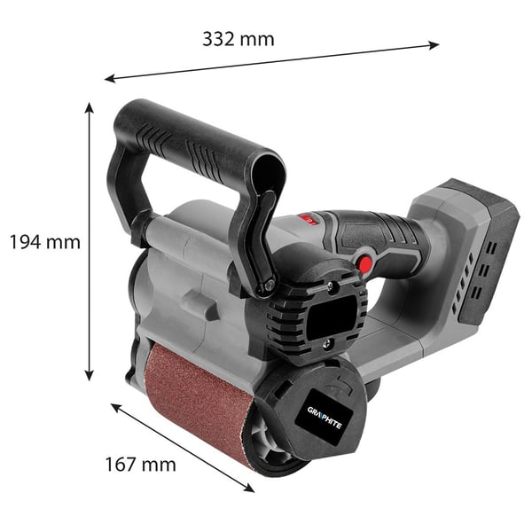 Miniatyrbild 5 av 5: Graphite 58GE137 bärbar slipmaskin
