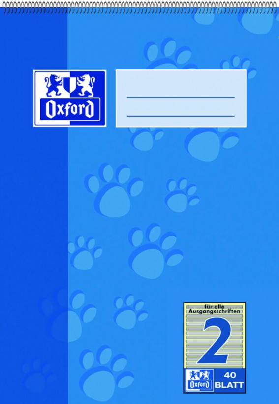 Oxford 100050385 blok og notesblok A5 Blå