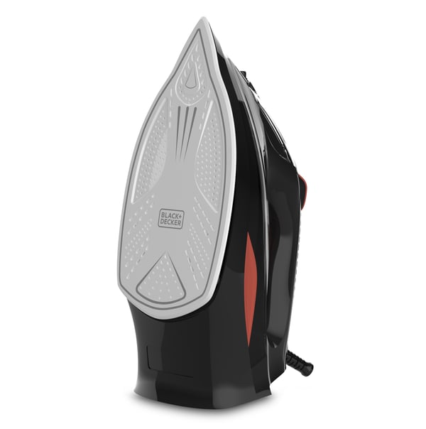 Miniatyrbild 4 av 5: Black & Decker BXIR3000E strykjärn Ångstrykjärn Keramisk stryksula 3000 W Svart, Orange