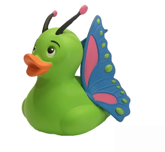 Wild Republic Rubber Duck Butterfly Badedyr Grøn