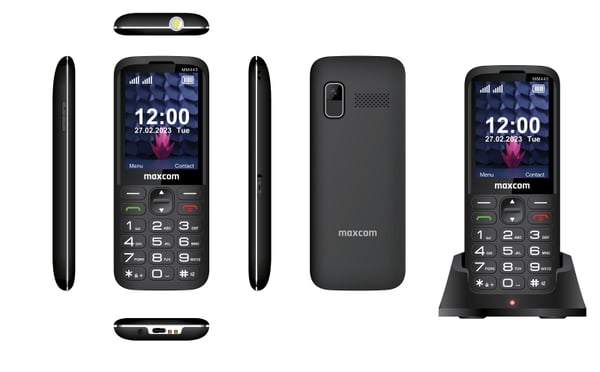 Miniatyrbillede 3 af 4: MaxCom MM445 4G mobiltelefon 7,11 cm (2.8") 110 g Sort Feature telefon