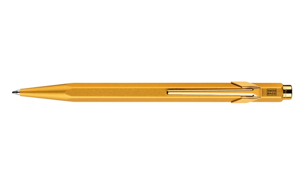 Caran d-Ache 849 Goldbar Sininen Kuulakärkikynä klikkausmekanismilla 1 kpl