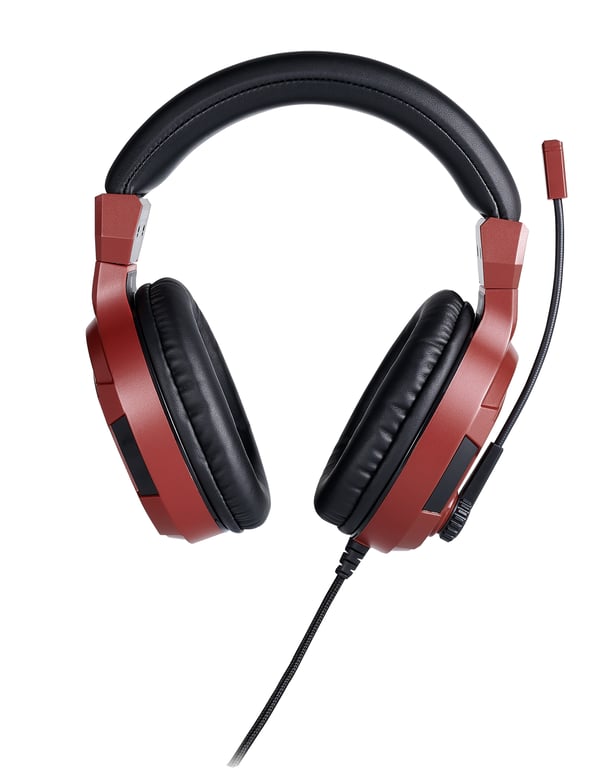 Miniatyrbild 6 av 9: Bigben Interactive PS4OFHEADSETV3R hörlur och headset Kabel Huvudband Spela Röd