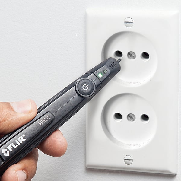 FLIR VP52-2 Tester di tensione senza contatto CAT IV 1000 V LED, Vibrazione, Acustico Lomme Sort
