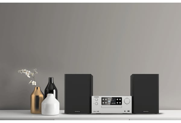 Miniatyrbillede 2 af 7: Kenwood Electronics M-925DAB-S stereoanlæg Home audio micro system 50 W Sort, Sølv