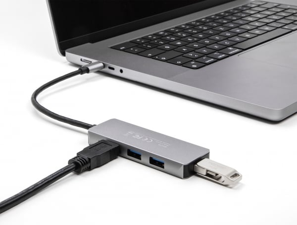DeLOCK 63173 gränssnittshubbar USB 3.2 Gen 1 (3.1 Gen 1) Type-C 5000 Mbit/s Svart