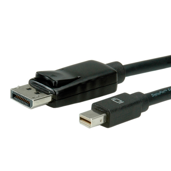 ROLINE 11.04.5634 DisplayPort kabel 1 m Mini DisplayPort Sort