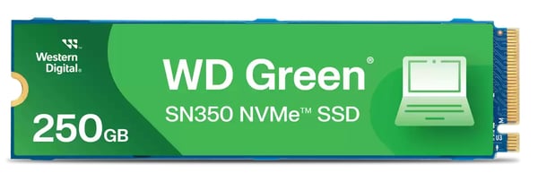 Miniatyrbillede 3 af 3: Western Digital WDS250G2G0C intern solid state drev 250 GB M.2 PCI Express 3.0 NVMe