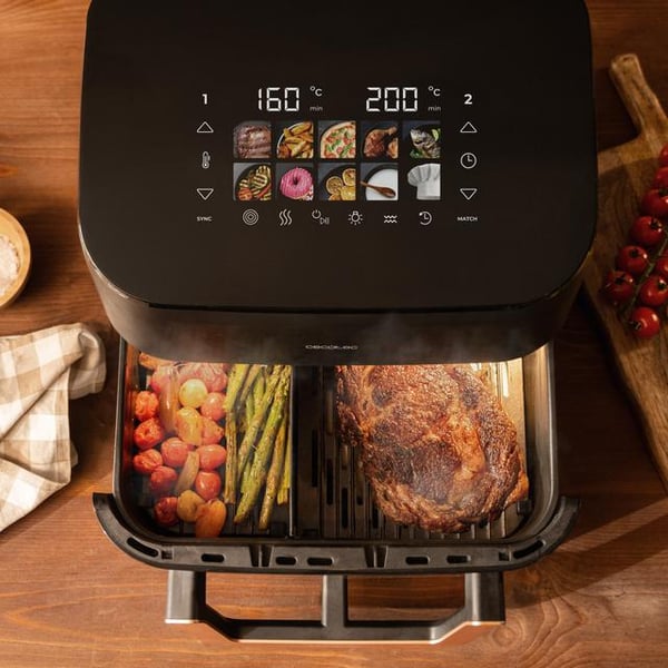 Miniatyrbild 3 av 16: Cecotec Cecofry&Grill Smokin' 11000 Plus Single 11 l Fristående 2900 W Varmluftsfritös Svart