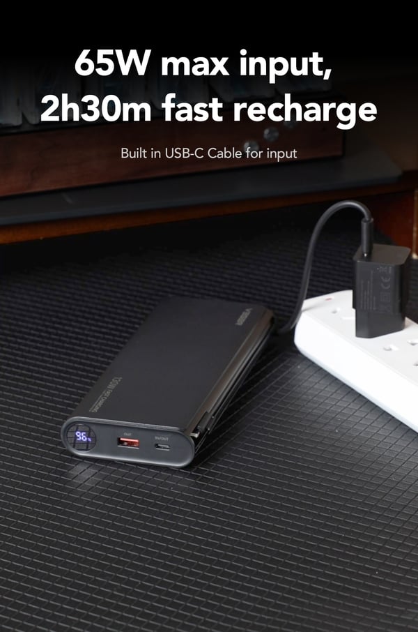 VEGER TC130 basstationer Litium-Ion (Li-Ion) 25000 mAh Svart