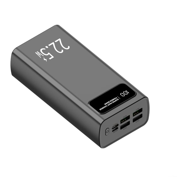Leotec LEPOW30W22K powerbank Lithium polymer (LiPo) 30000 mAh Sort