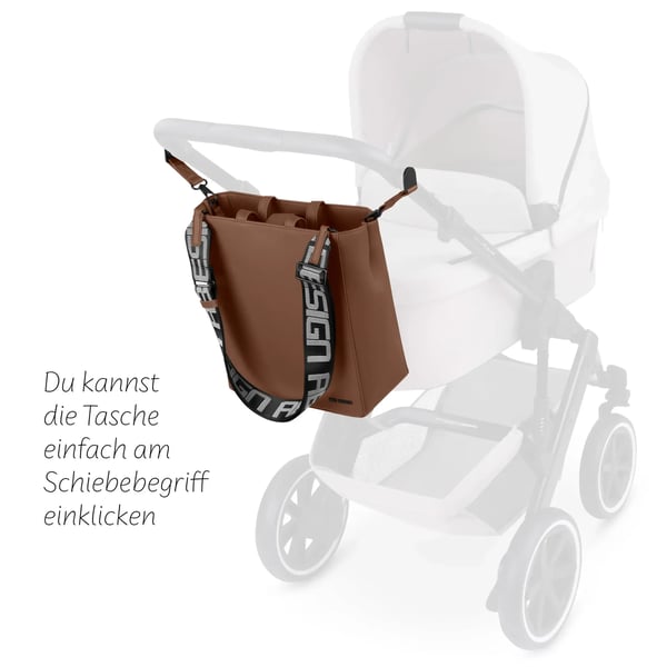 Miniatyrbillede 3 af 5: ABC Design 12005121719 bletaske Mulepose Brun Kunstlæder