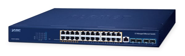 PLANET GS-6311-24HP4X netværksswitch Administreret L3 Gigabit Ethernet (10/100/1000) Strøm over Ethernet (PoE) PLANET GS-6311-24HP4X netværksswitch Administreret L3 Gigabit Ethernet (10/100/1000) Strøm over Ethernet (PoE)