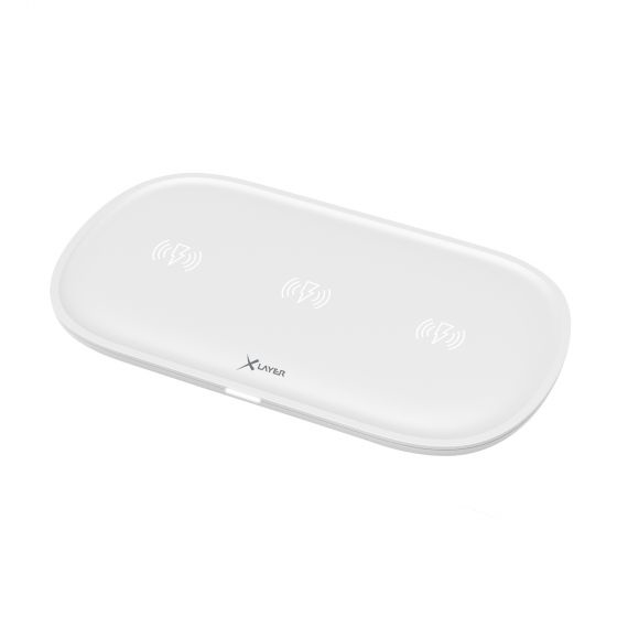 Miniatyrbillede 2 af 5: XLayer 215760 oplader til mobil enhed Universel Hvid USB Trådløs opladning Indendørs