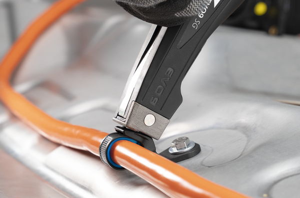 Hellermann Tyton 156-04097 kabelsamler Polyamid, Termoplastisk elastomer (TPE) Sort, Blå 250 stk