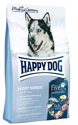 Happy Dog fit & vital - Sport Nordic Voksen Egg, Fisk, Lam, Fjerkræ, Laks Happy Dog fit & vital - Sport Nordic Voksen Egg, Fisk, Lam, Fjerkræ, Laks