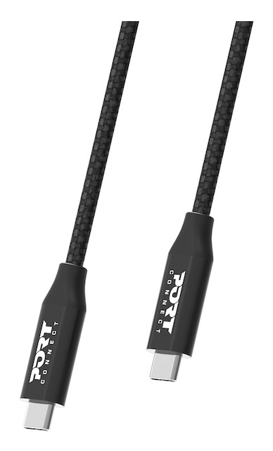 Miniatyrbild 1 av 2: Port Designs 900057 USB-kablar USB 3.2 Gen 2x2 2 m USB C 20 Gbit/s 100 W Svart