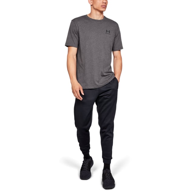Under Armour Sportstyle Left Chest T-tröja Rund halsringning Kortärmad Bomull, Polyester
