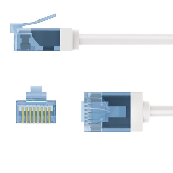 Goobay 74244 netværkskabel Hvid 0,15 m Cat6a U/UTP (UTP)