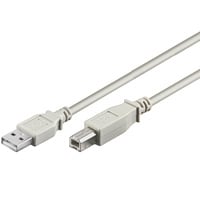 Goobay USB AB 300 HS 3m USB-kabel USB A USB B Grå