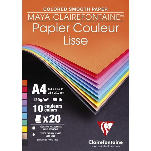 Miniatyrbillede 1 af 3: Clairefontaine 97444C speciel papir til kunsthåndværk 20 ark