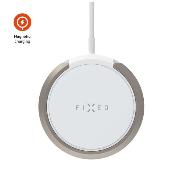 Miniatyrbillede 1 af 4: FIXED FIXMPAD2-WH oplader til mobil enhed Smartphone Hvid USB Trådløs opladning Hurtig opladning Indendørs