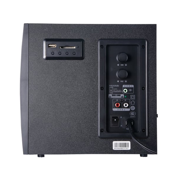 Miniatyrbillede 6 af 12: Microlab M-300BT højttalersæt 38 W Sort 2.1 kanaler Bluetooth