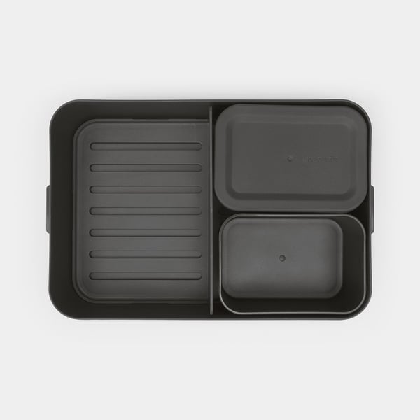 Miniatyrbild 4 av 6: Brabantia Make & Take Lunchlåda 2 l Plast Grå 1 styck