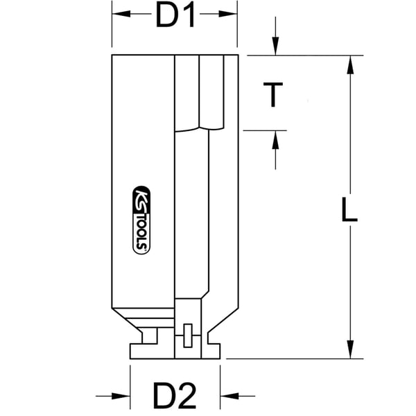 KS Tools 515.1132 Krafttop Sort