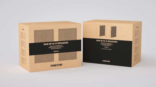 Pikkukuva 5 / 8: Fonestar BLOCK-5 kaiutin 2-suuntainen Musta Langallinen 60 W