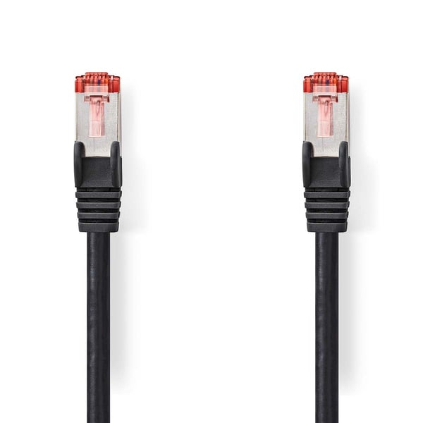 Nedis CCGL85221BK10 netværkskabel Sort 1 m Cat6 S/FTP (S-STP) Rund
