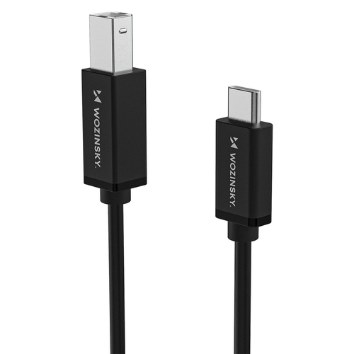 Miniatyrbillede 9 af 11: Wozinsky WKDDY1S USB-kabel USB 2.0 1 m USB B USB C Sort