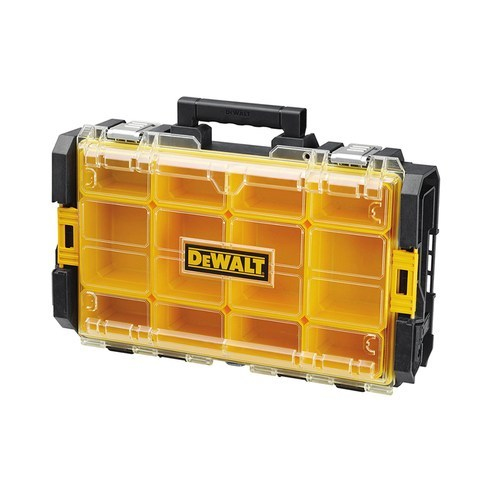 DeWALT Toughsystem DS100 Säilytyslaatikko Muovi Läpinäkyvä, Keltainen