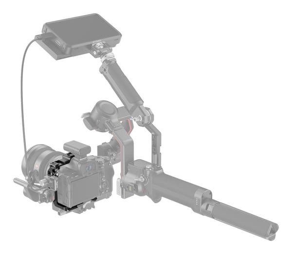 Miniatyrbillede 5 af 6: SmallRig Half Cage Sony A7 IV/A7R IV kamera taske 1/4" Sort