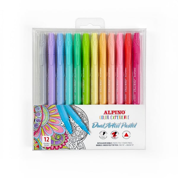 Alpino AR000188 märkpennor 12 styck Diverse Blandade färger