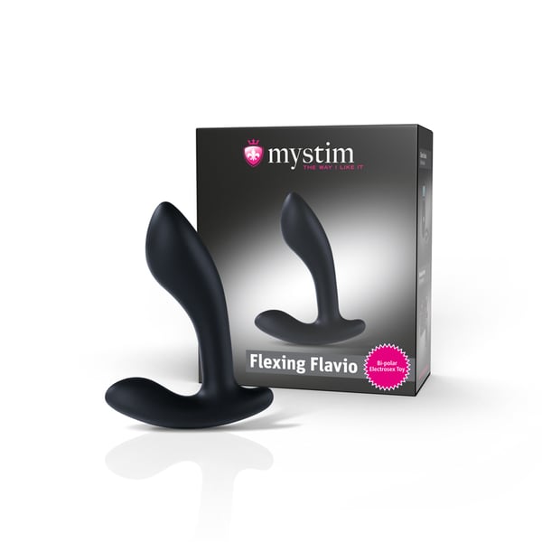 Mystim Flexing Flavio Massageapparat til prostata Sort Silikone 1 stk