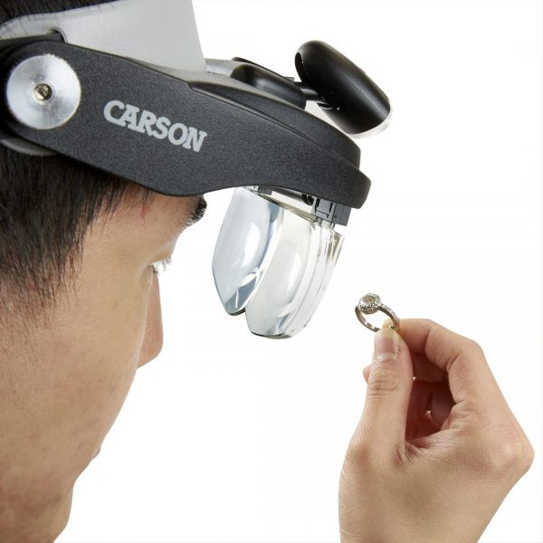 Pikkukuva 5 / 10: Carson MagniVisor DeLuxe suurennuslasi 3x Musta