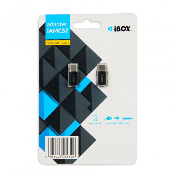 iBox IAMCS2 kabel kønsskifter USB C micro-USB Sort
