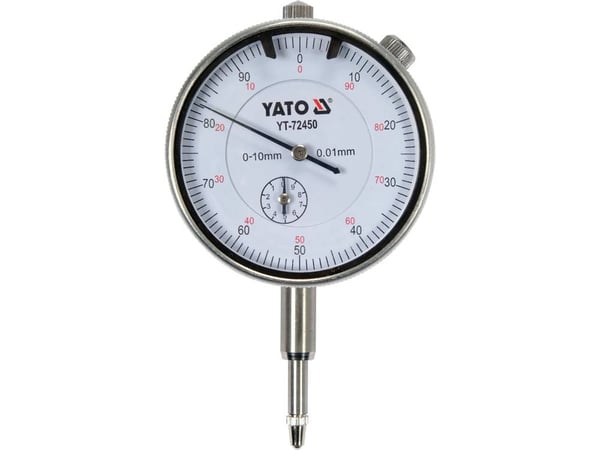 Yato YT-72450 måleur/måleinstrument Analogt måleinstrument Sølv, Sort, Hvid 1 cm mm