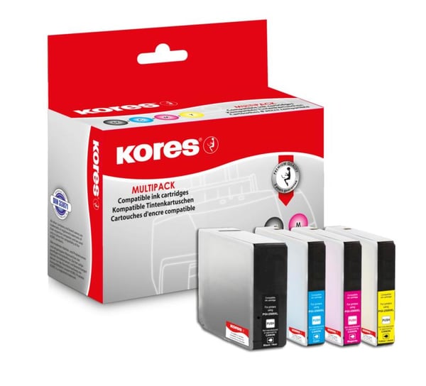 Kores G1565KIT blækpatron Kompatibel Sort, Blå, Gul, Magenta Kores G1565KIT blækpatron Kompatibel Sort, Blå, Gul, Magenta