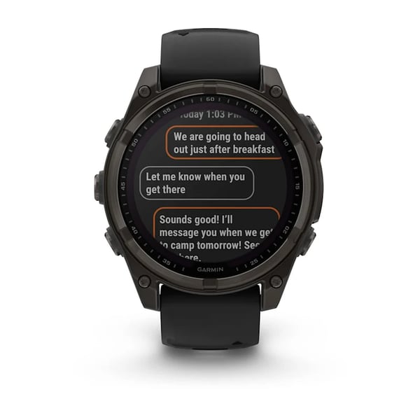 Garmin fenix 8 3,3 cm (1.3") 47 mm Digital 260 x 260 pixlar Pekskärm Titan Wi-Fi GPS