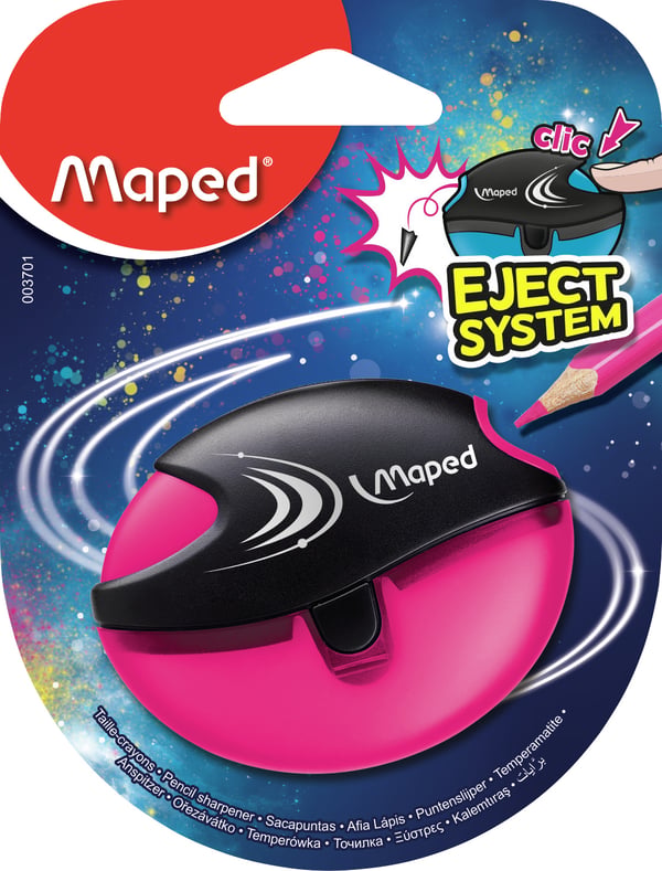 Miniatyrbild 6 av 7: Maped Galactic Manuell pennvässare Blå, Rosa, Gul