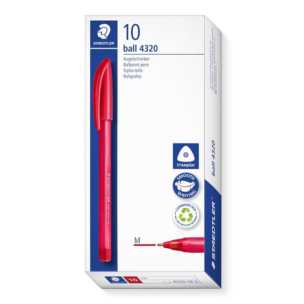 Miniatyrbillede 4 af 5: Staedtler ball 4320 M Rød 1 stk