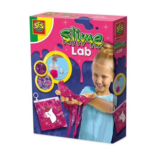 SES Creative Slime - lab - Unicorn - Zelf glitter slijm maken in zakje - Met kralen, sticker en zip-lock zakje - Unicorn speelgoed motoriikkalelu SES Creative Slime - lab - Unicorn - Zelf glitter slijm maken in zakje - Met kralen, sticker en zip-lock zakje - Unicorn speelgoed motoriikkalelu