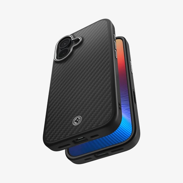Pikkukuva 6 / 8: Spigen Enzo Aramid T (Mag Fit) matkapuhelimen suojakotelo 16 cm (6.3") Suojus Musta, Hopea