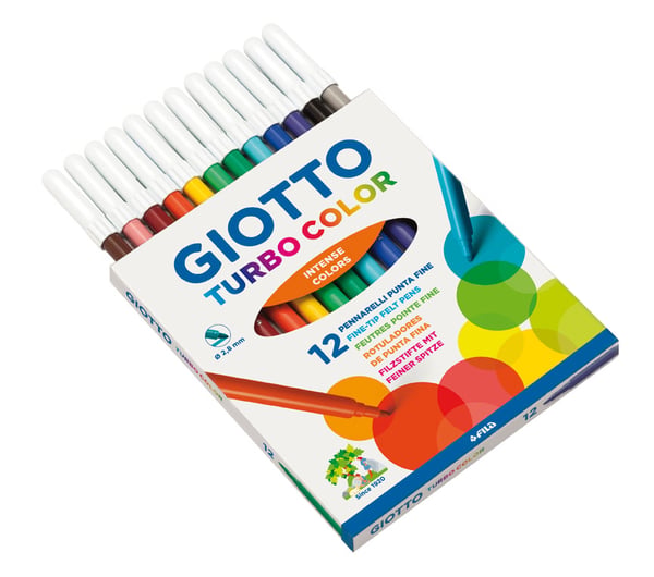 Pikkukuva 2 / 2: Giotto Turbo Color Monivärinen 12 kpl