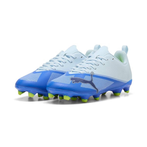 PUMA Ultra 7 Play FG/AG Jr Jalkapallo Unisex Valkoinen, Sininen